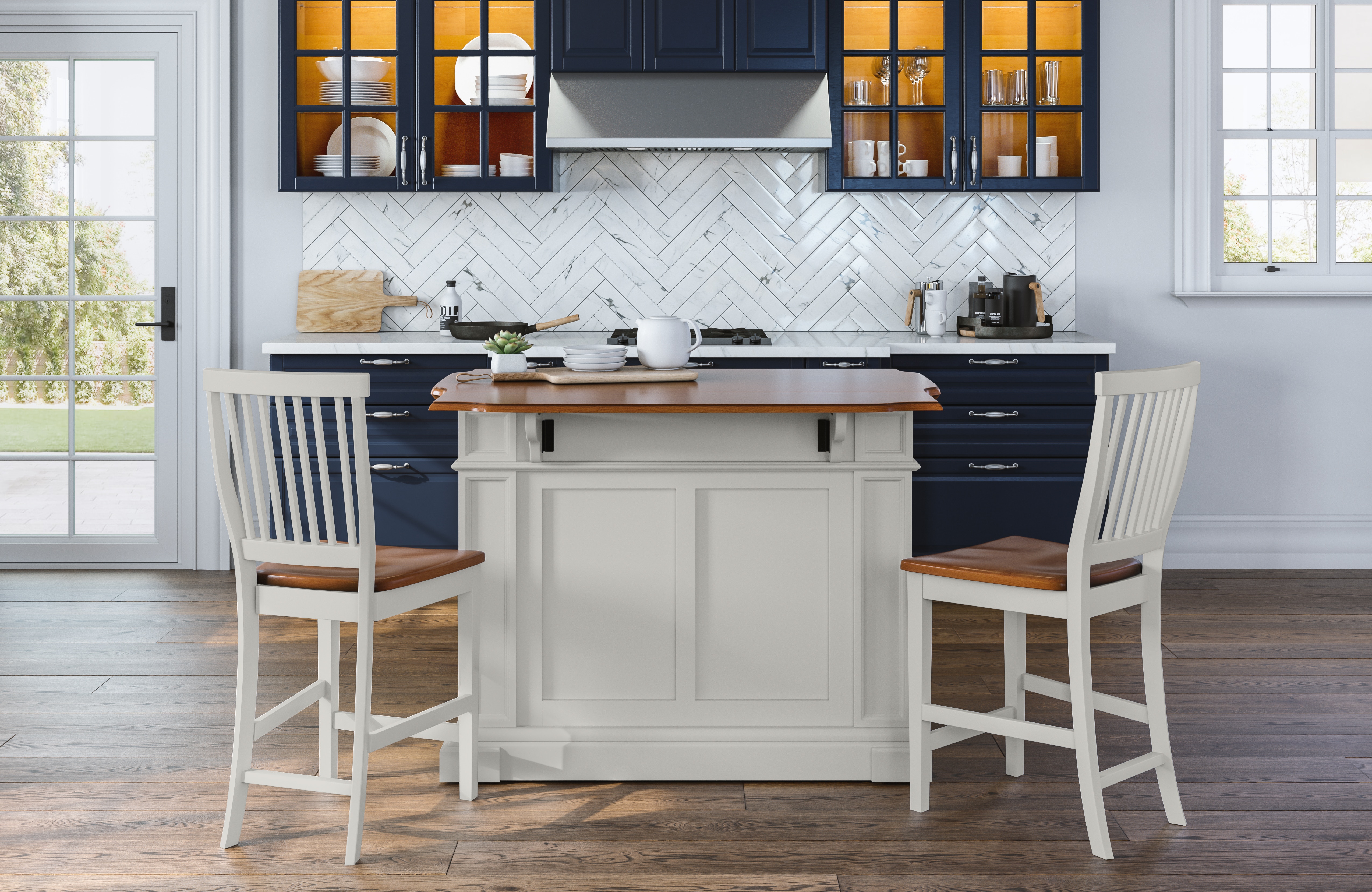 homestyles Americana 5002-948 Kitchen Island Set